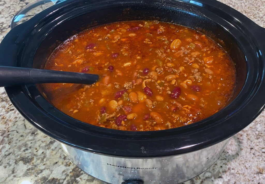 Image of Bean Soup in a slow cooker